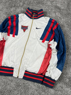 Nike Track Jacket Vintage 80S Made in USA "White/Blue/Red" (L)
