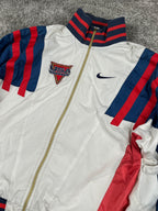 Nike Track Jacket Vintage 80S Made in USA "White/Blue/Red" (L)