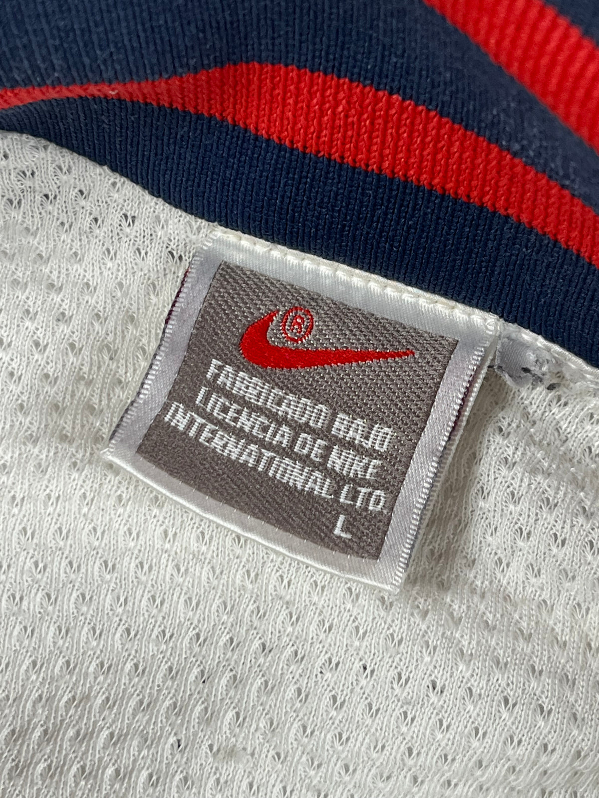 Nike Track Jacket Vintage 80S Made in USA "White/Blue/Red" (L)