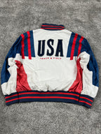 Nike Track Jacket Vintage 80S Made in USA "White/Blue/Red" (L)