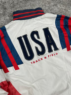 Nike Track Jacket Vintage 80S Made in USA "White/Blue/Red" (L)