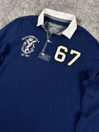Polo Ralph Lauren Rugby Shirt 67 Vintage Y2K 2000S "Navy/White" (S)