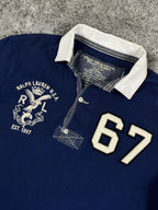 Polo Ralph Lauren Rugby Shirt 67 Vintage Y2K 2000S "Navy/White" (S)