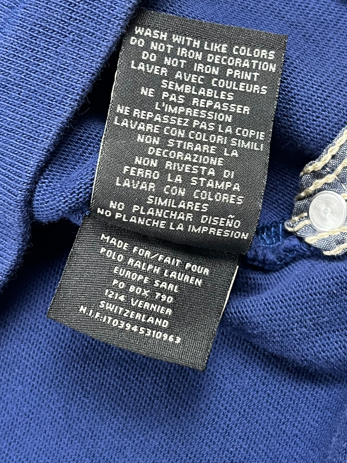 Polo Ralph Lauren Rugby Shirt 67 Vintage Y2K 2000S "Navy/White" (S)