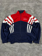 Adidas Tracksuit Vintage Y2K 80s "Navy/Red/White" (L)