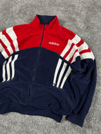 Adidas Tracksuit Vintage Y2K 80s "Navy/Red/White" (L)