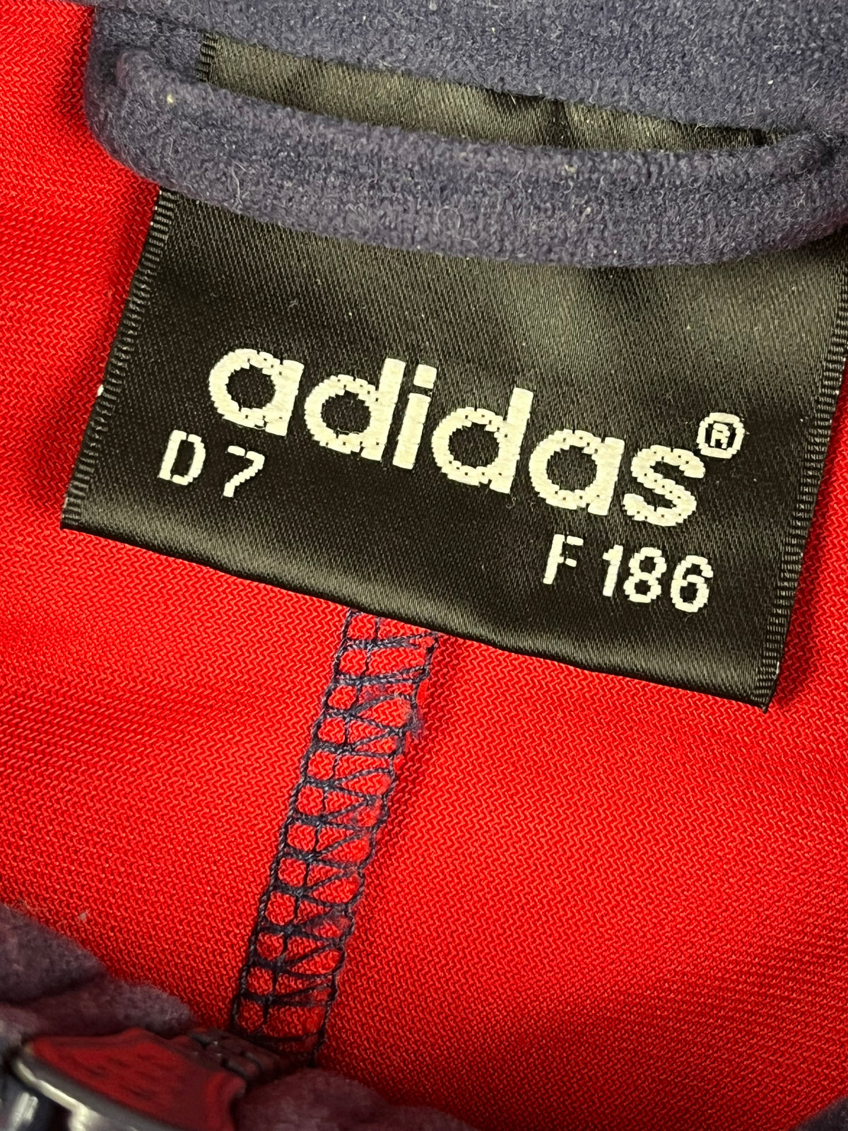 Adidas Tracksuit Vintage Y2K 80s "Navy/Red/White" (L)