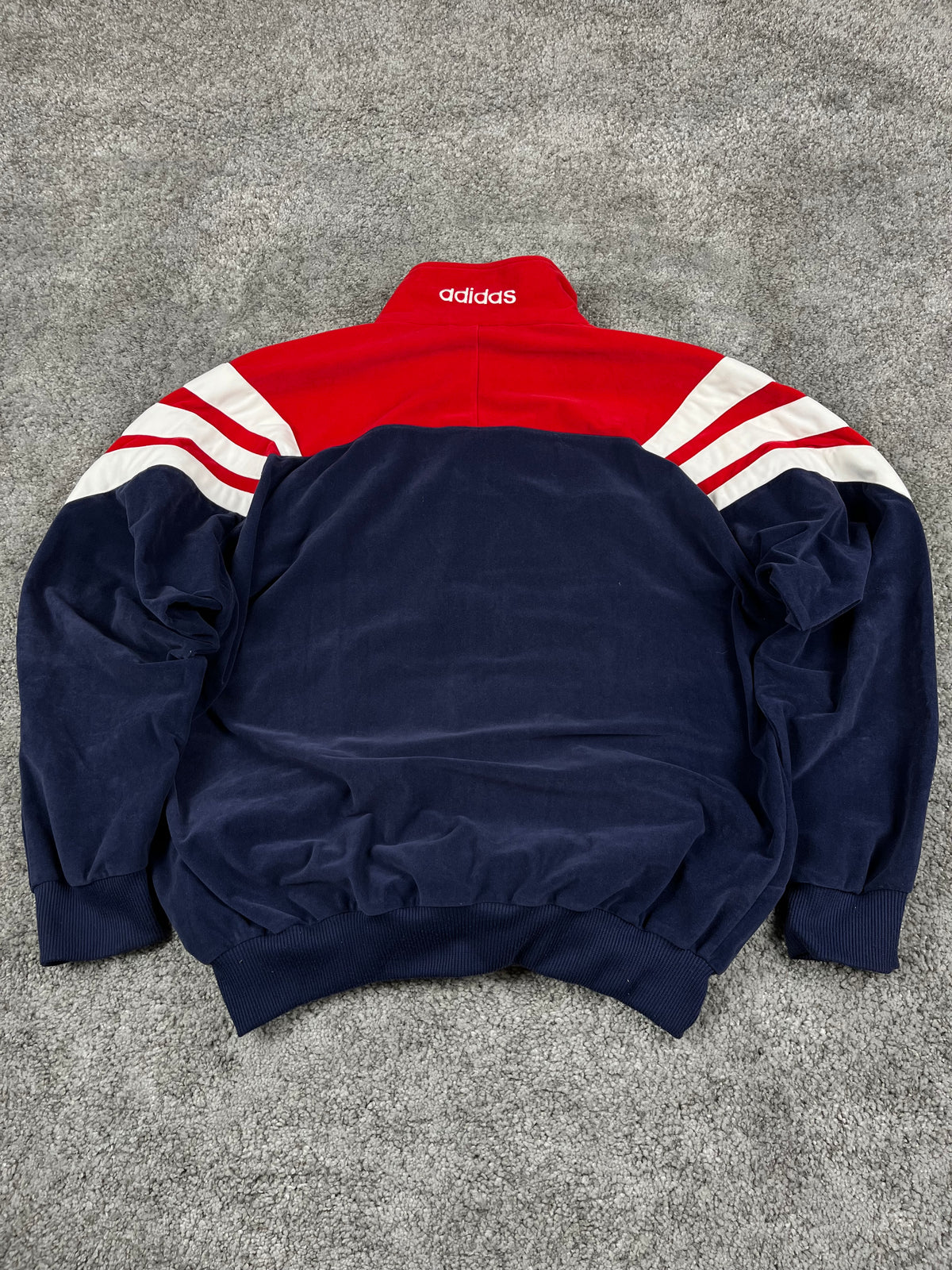 Adidas Tracksuit Vintage Y2K 80s "Navy/Red/White" (L)