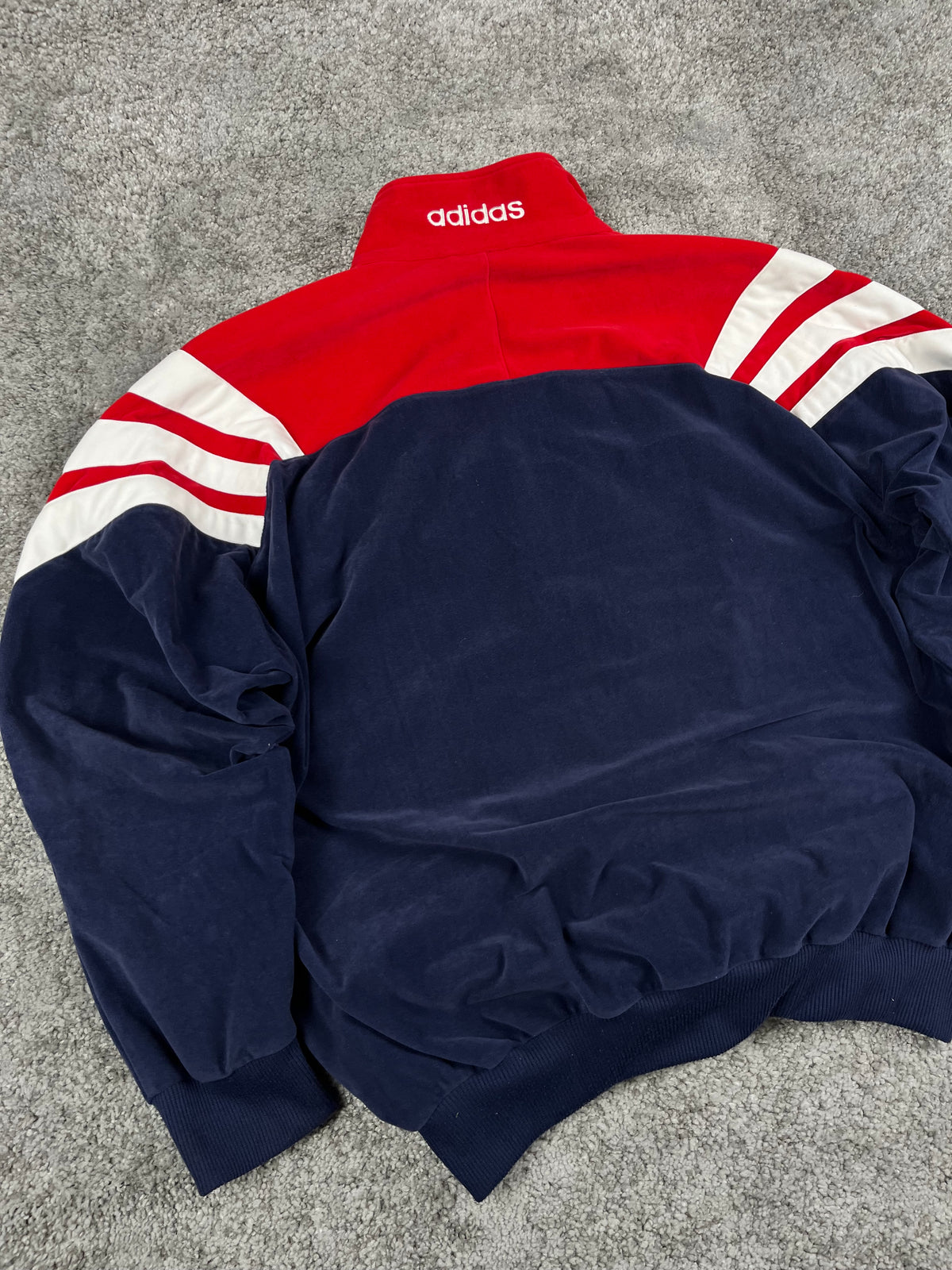 Adidas Tracksuit Vintage Y2K 80s "Navy/Red/White" (L)