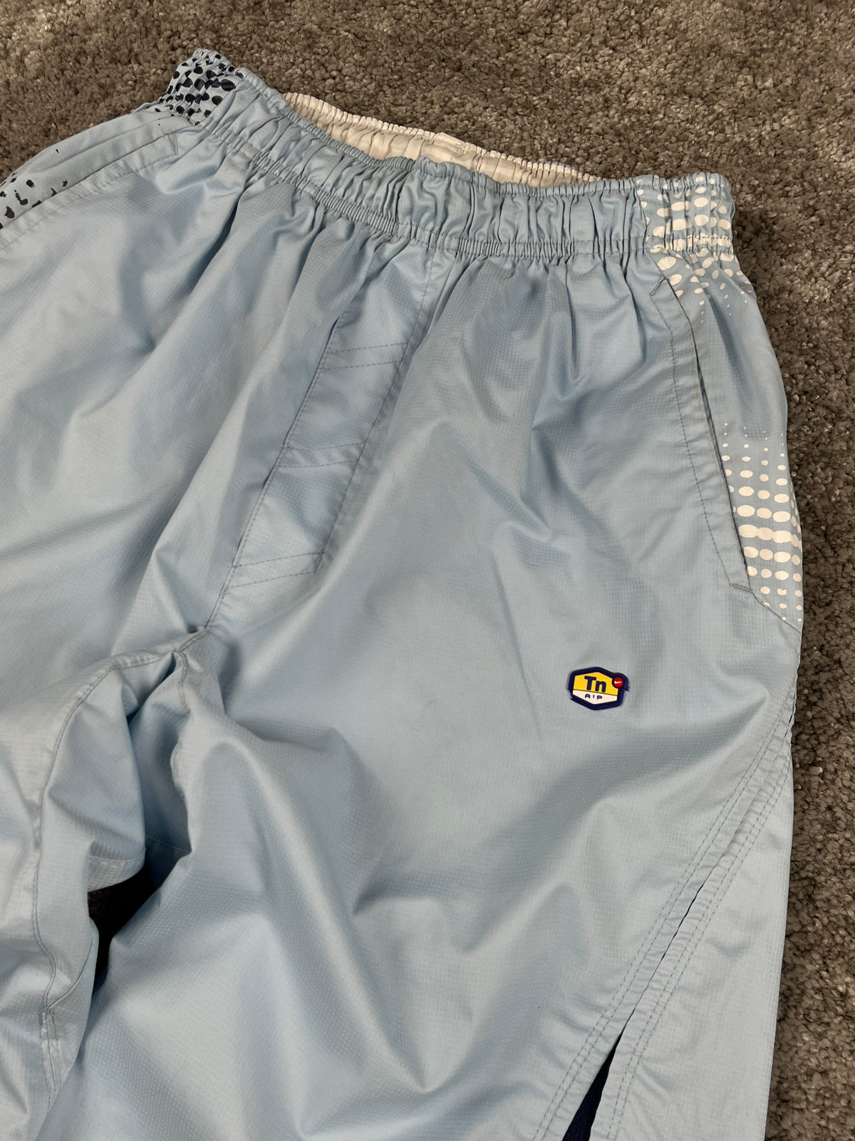 Nike TN Track Pant 3/4 Vintage Y2K 2000S "Baby Blue/White" (M)