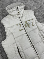 G-Star Puffer Vest Vintage Y2K 2000S "White/Beige" (M)