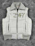 G-Star Puffer Vest Vintage Y2K 2000S "White/Beige" (M)