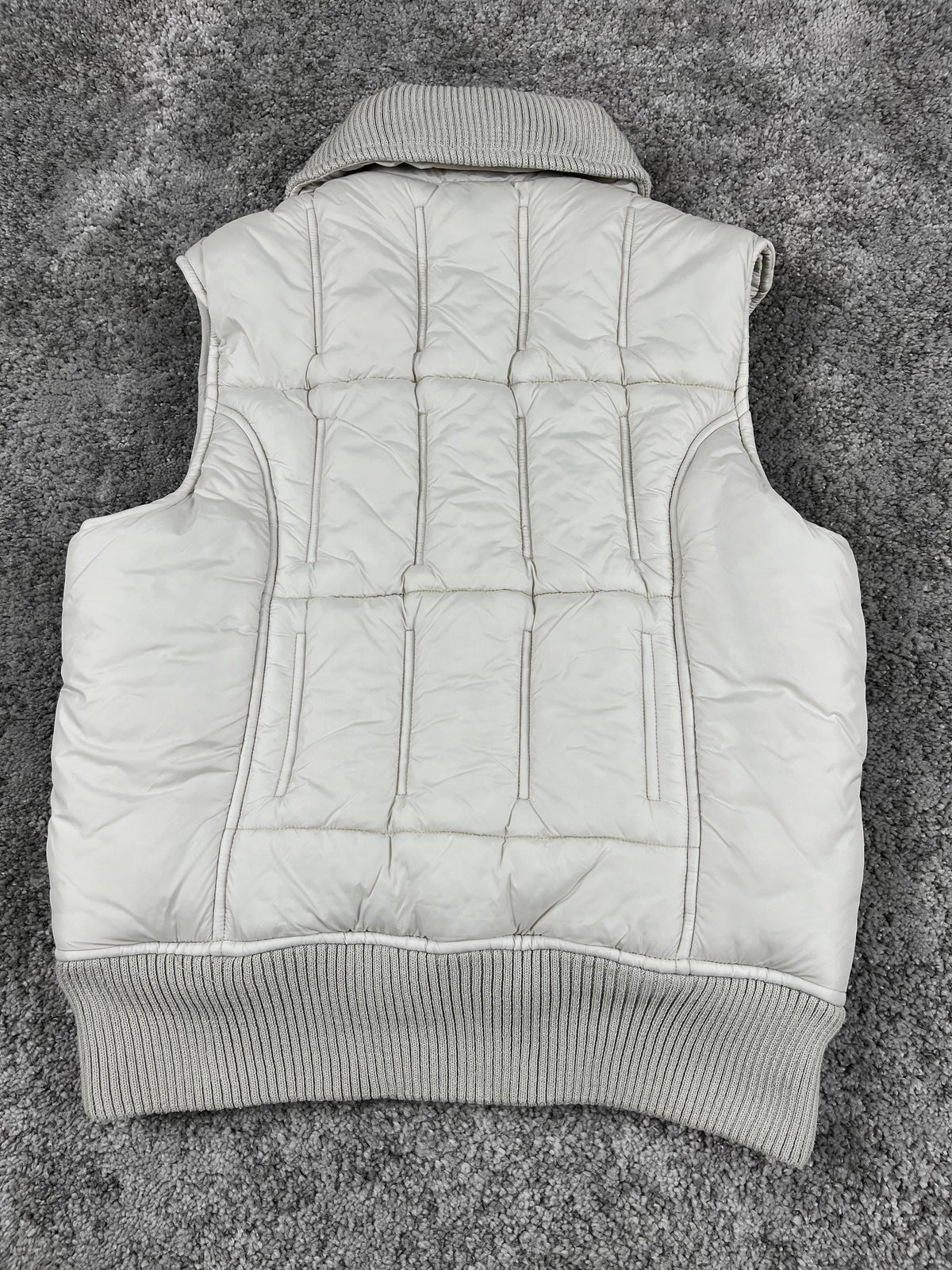 G-Star Puffer Vest Vintage Y2K 2000S "White/Beige" (M)