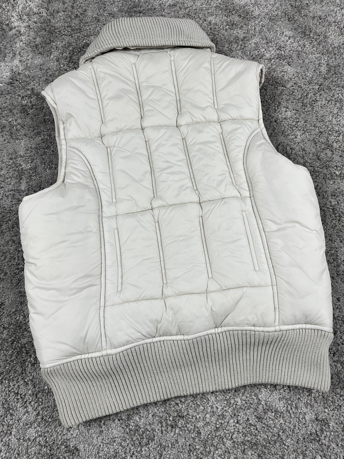 G-Star Puffer Vest Vintage Y2K 2000S "White/Beige" (M)