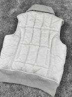 G-Star Puffer Vest Vintage Y2K 2000S "White/Beige" (M)