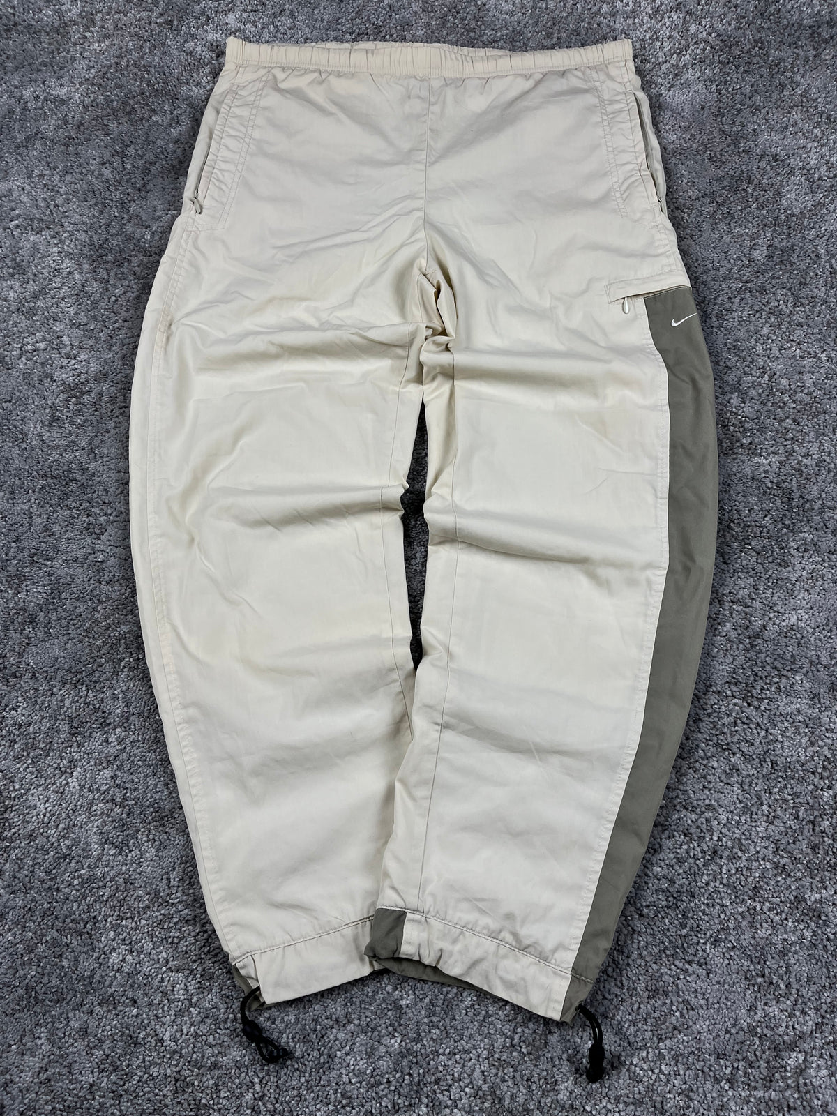 Nike Trackpant Vintage Y2K 2000s "Beig/Green" (S)