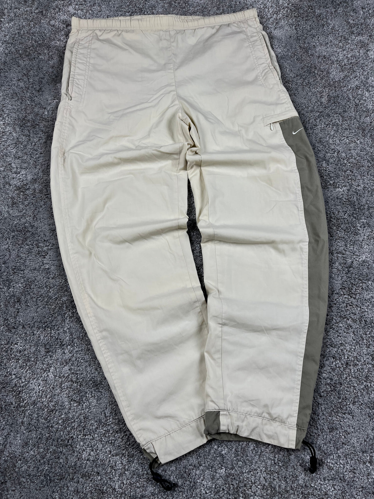 Nike Trackpant Vintage Y2K 2000s "Beig/Green" (S)
