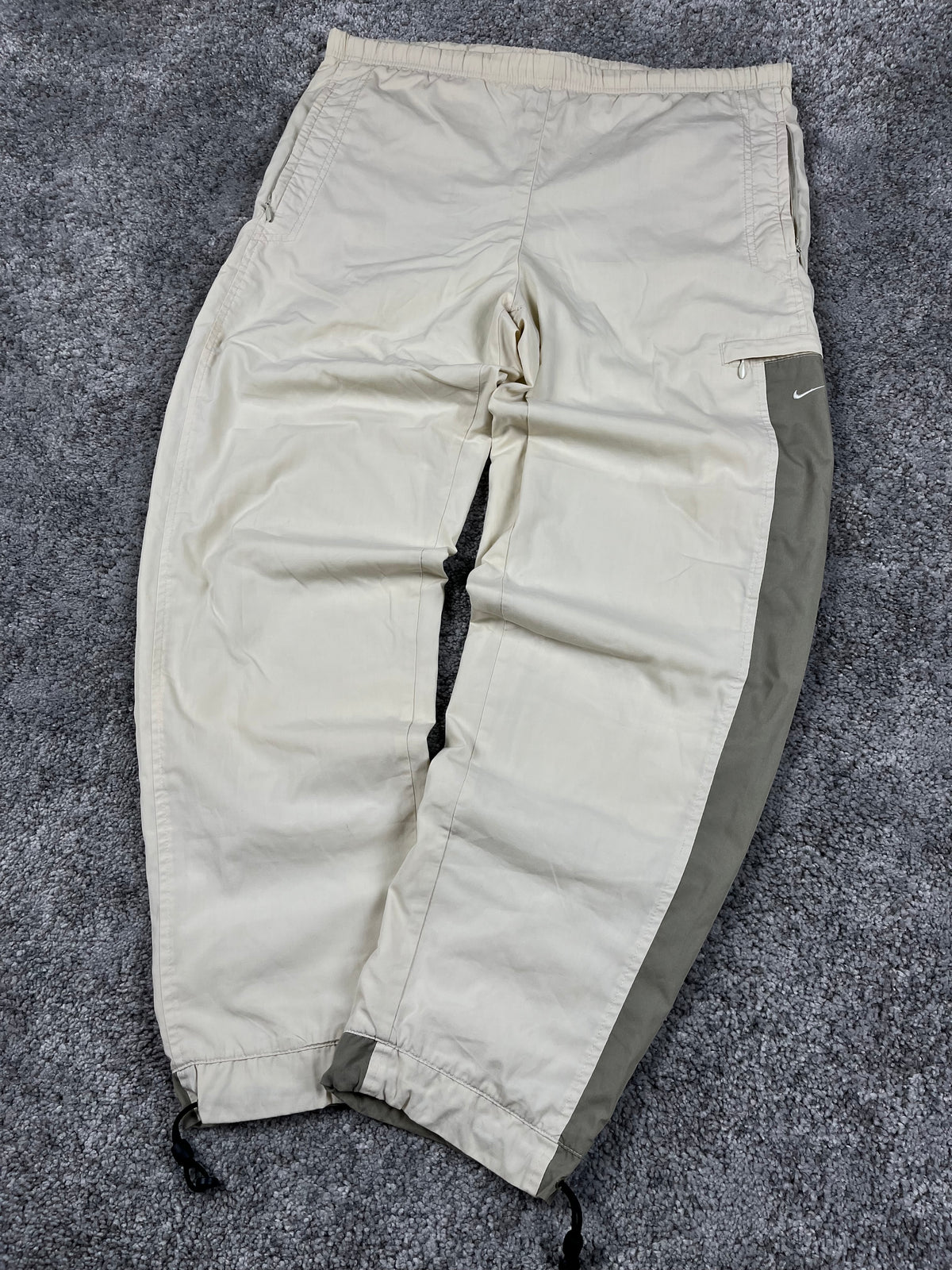 Nike Trackpant Vintage Y2K 2000s "Beig/Green" (S)
