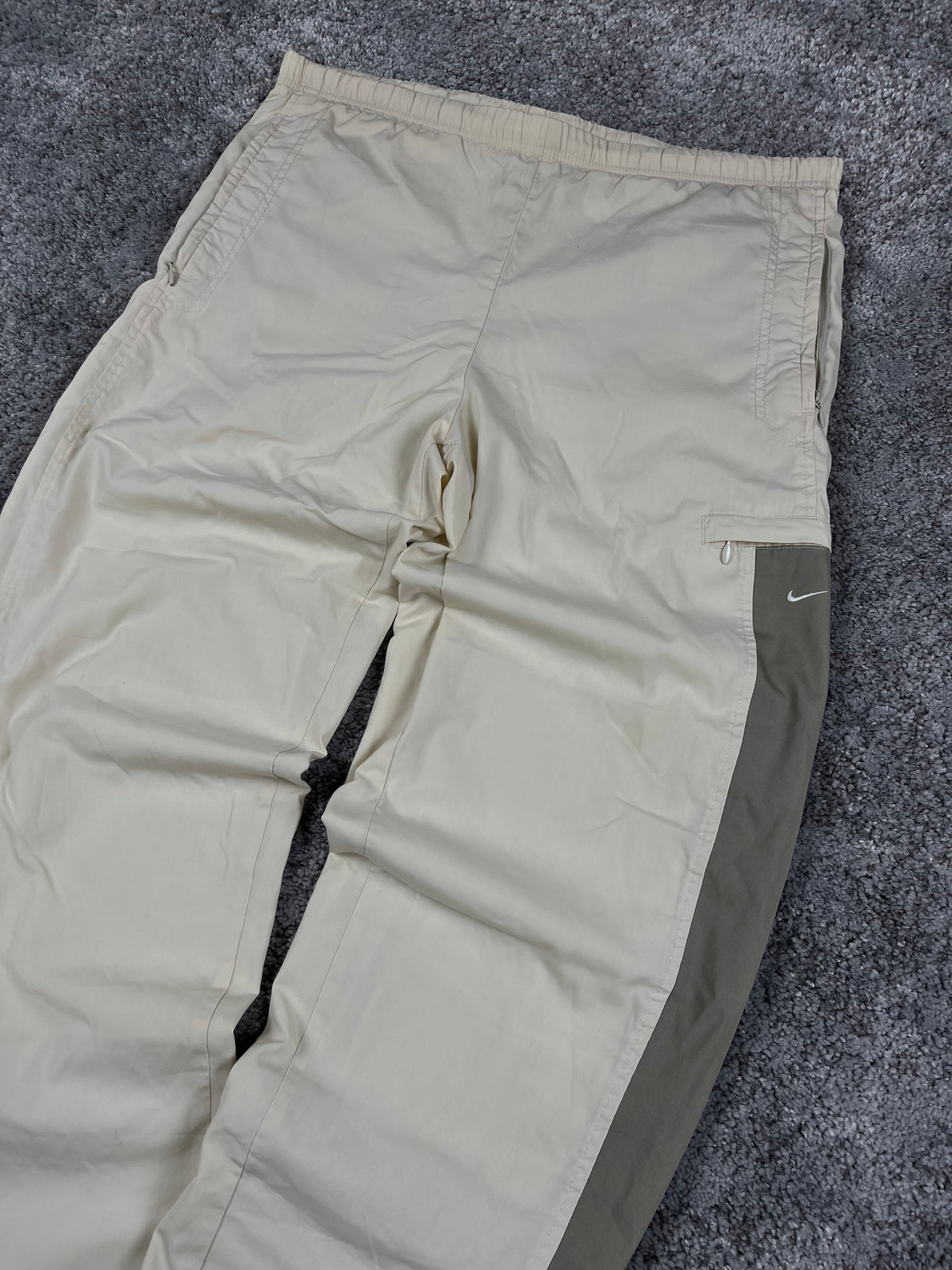Nike Trackpant Vintage Y2K 2000s "Beig/Green" (S)