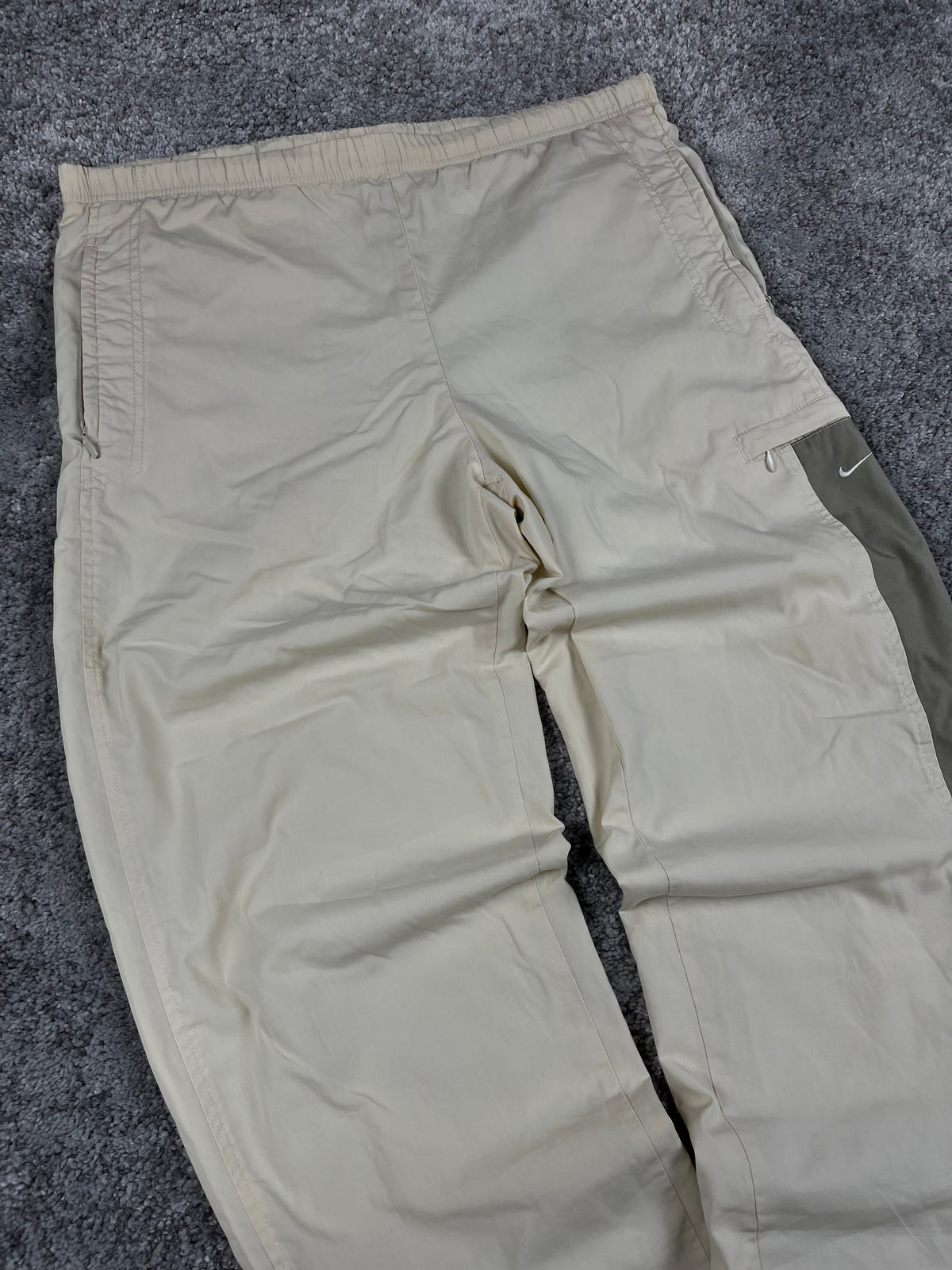 Nike Trackpant Vintage Y2K 2000s "Beig/Green" (S)