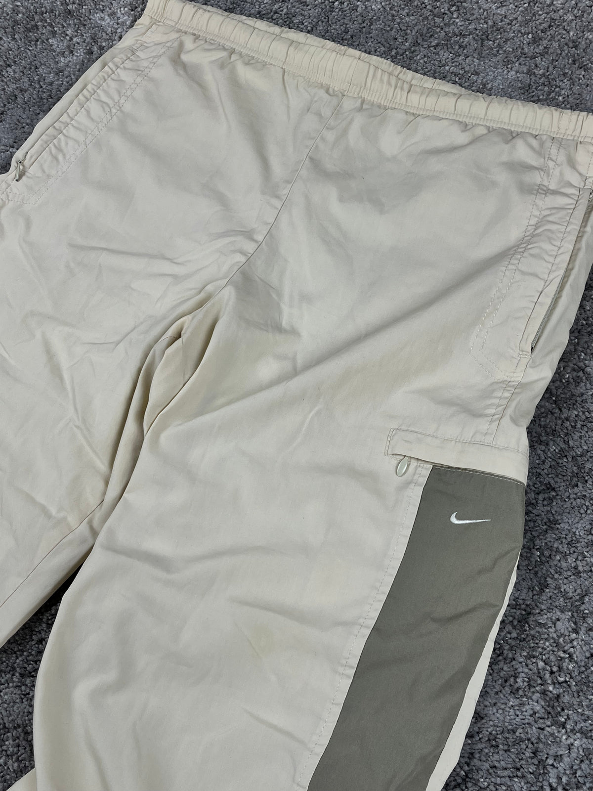 Nike Trackpant Vintage Y2K 2000s "Beig/Green" (S)