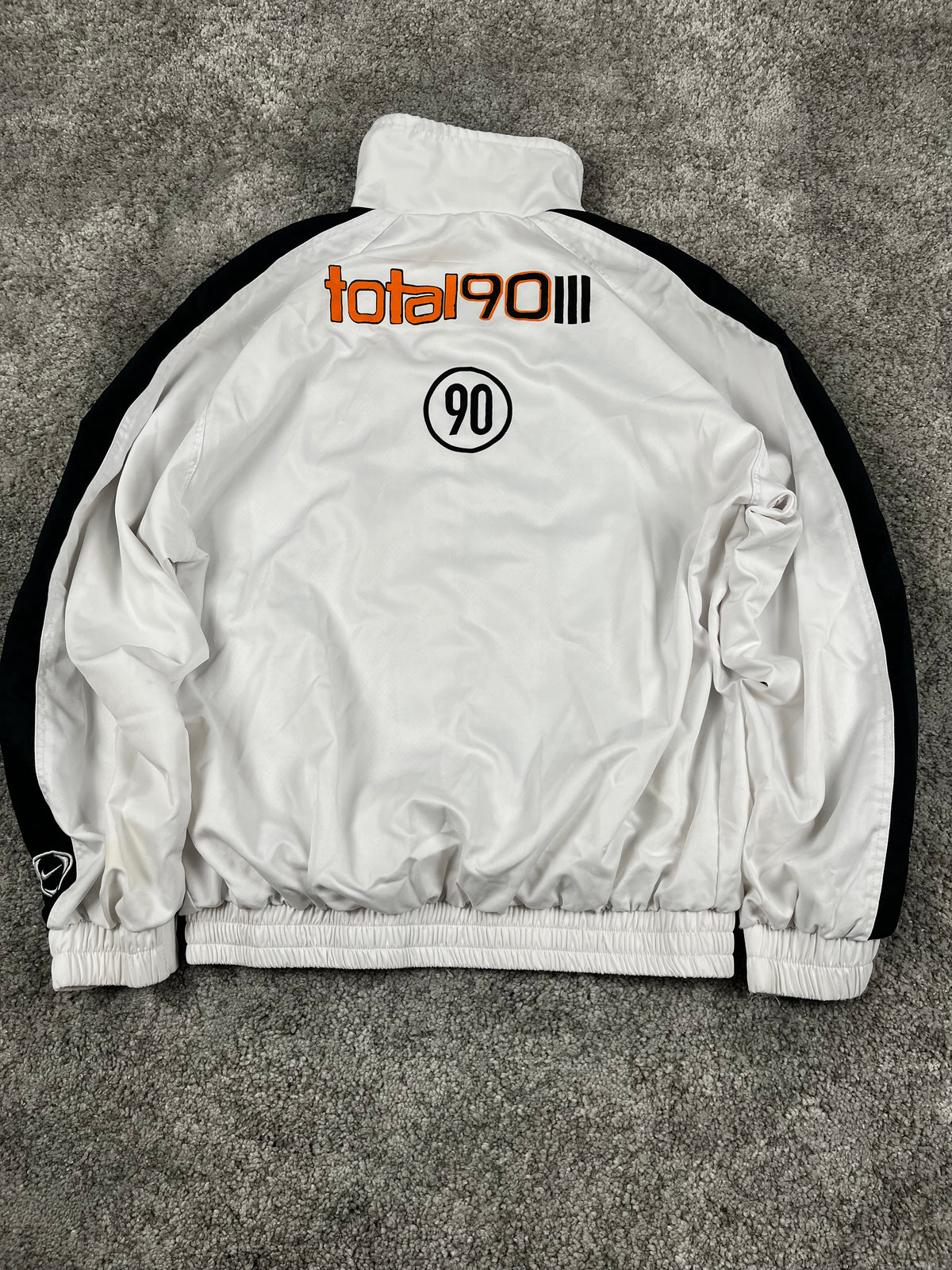 Nike T90 TrackJacket Vintage Y2K 2000s "Black/White" (XL)