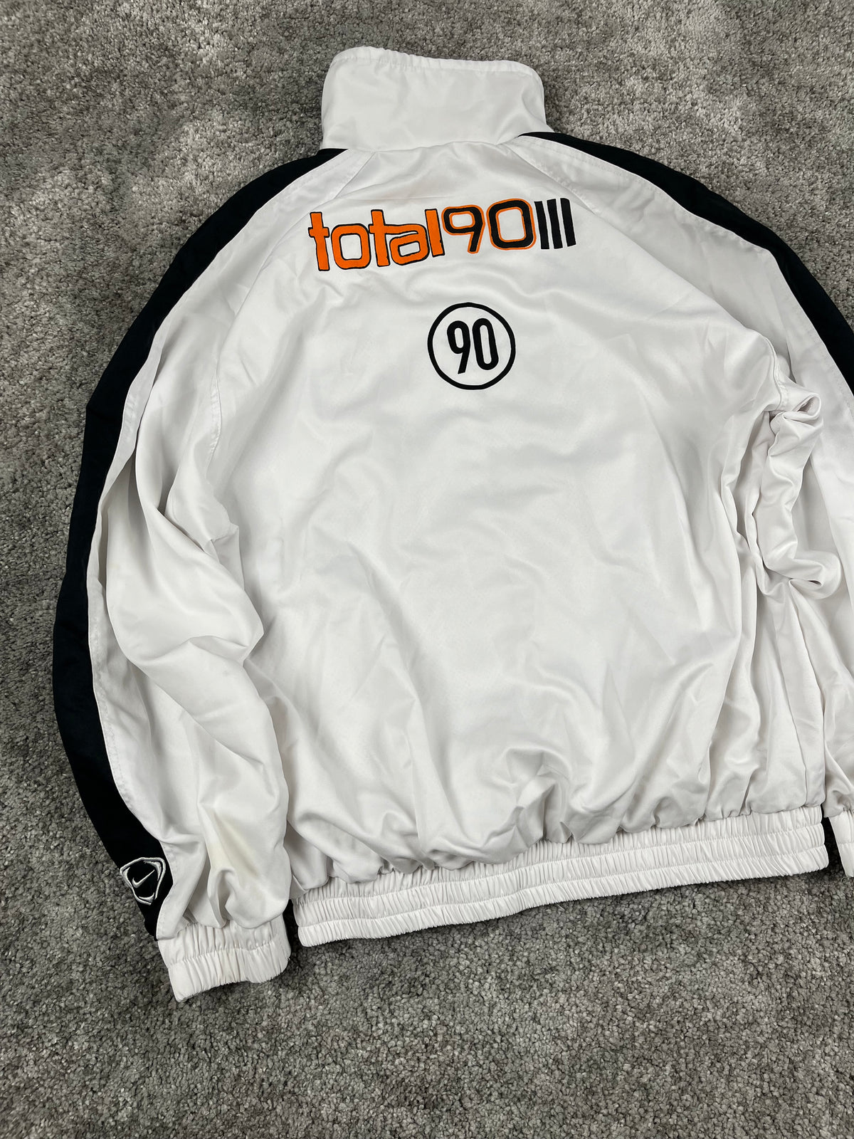 Nike T90 TrackJacket Vintage Y2K 2000s "Black/White" (XL)