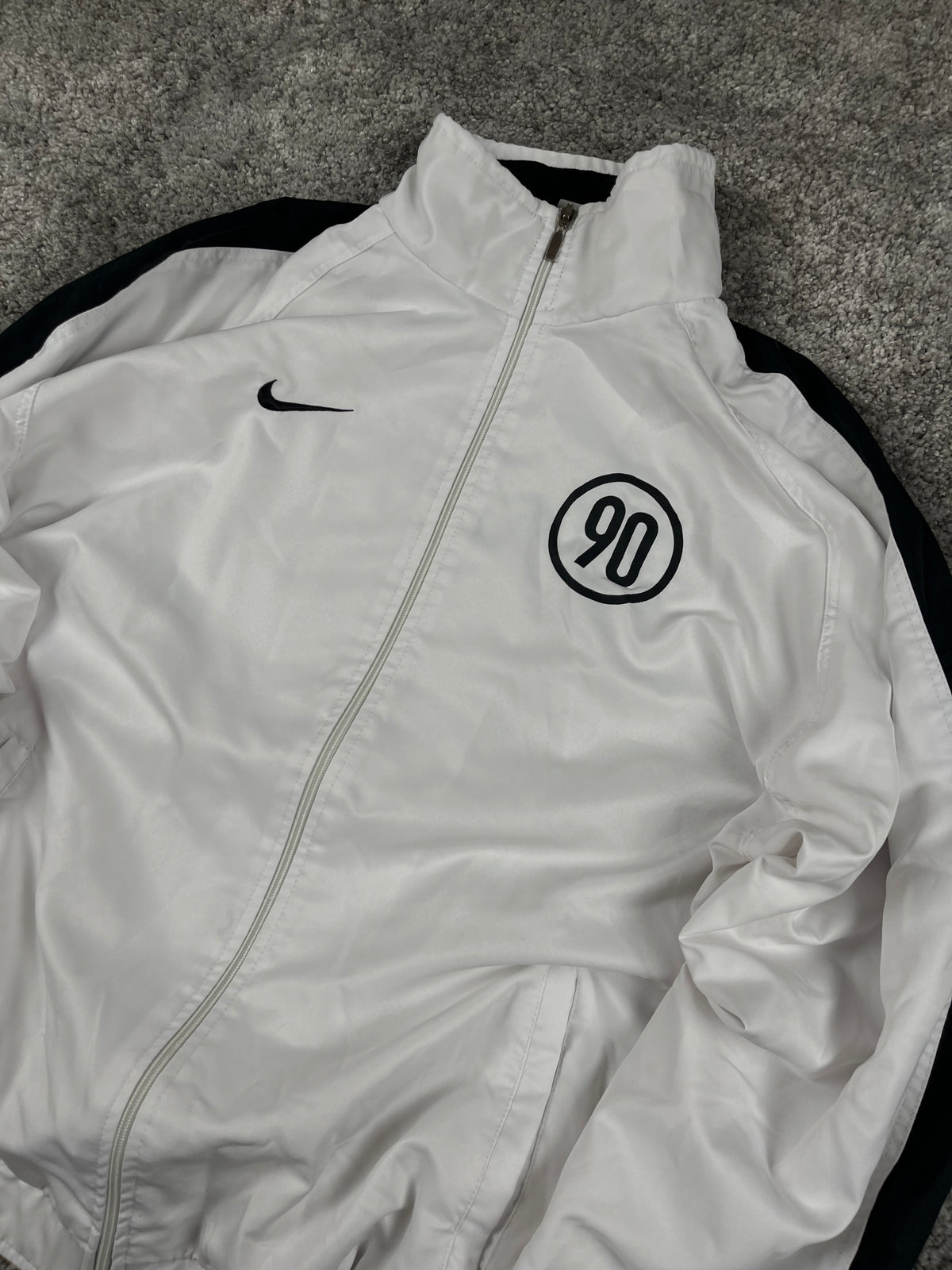 Nike T90 TrackJacket Vintage Y2K 2000s "Black/White" (XL)