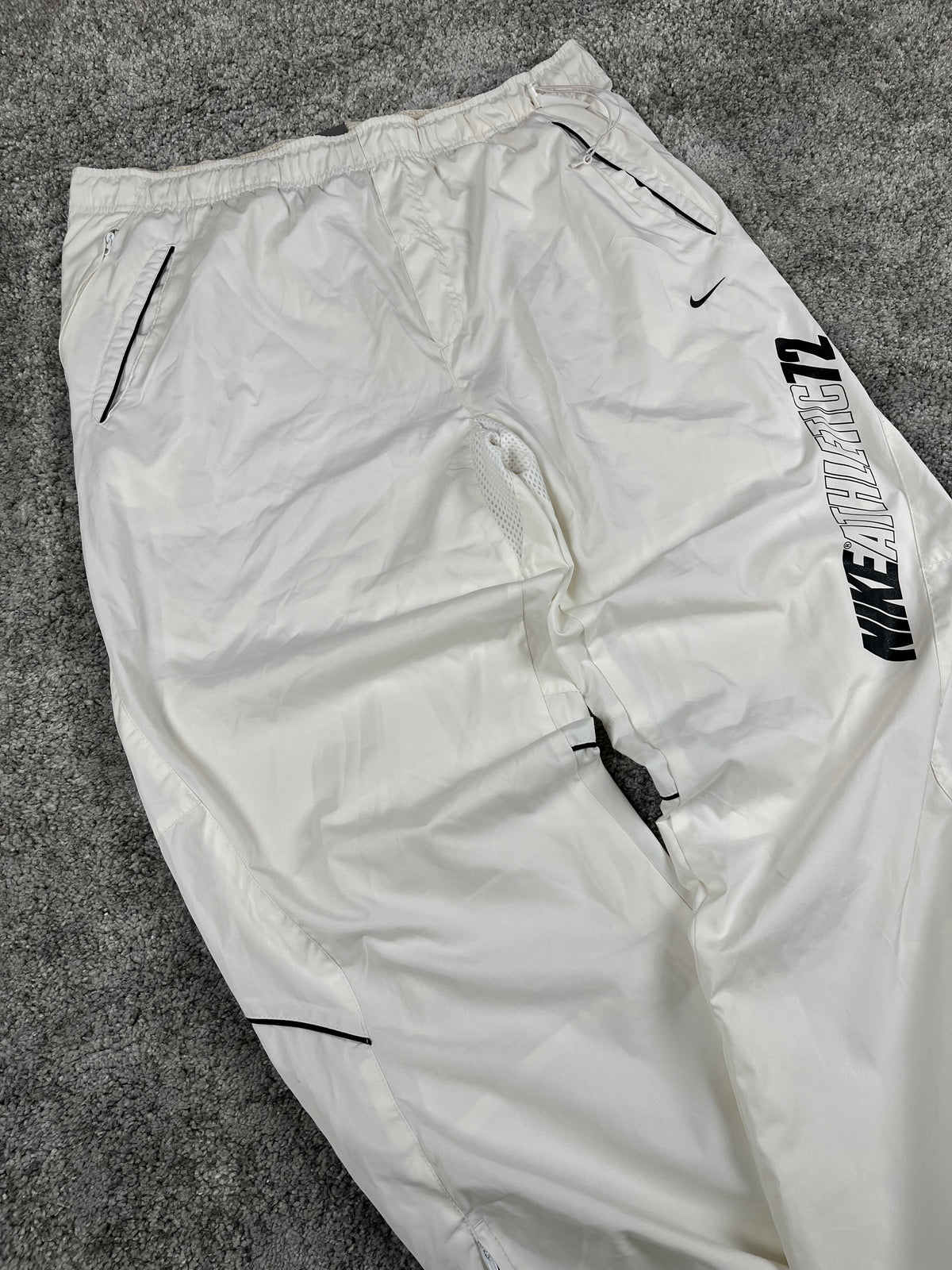 Nike Trackpant Vintage Y2K 2000s "Black/White" (XL)