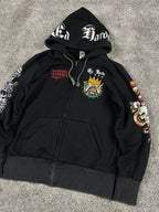 Ed Hardy by Christian Audigier Graphic Sweatshirt Vintage Y2K 2000S "Black" (M)