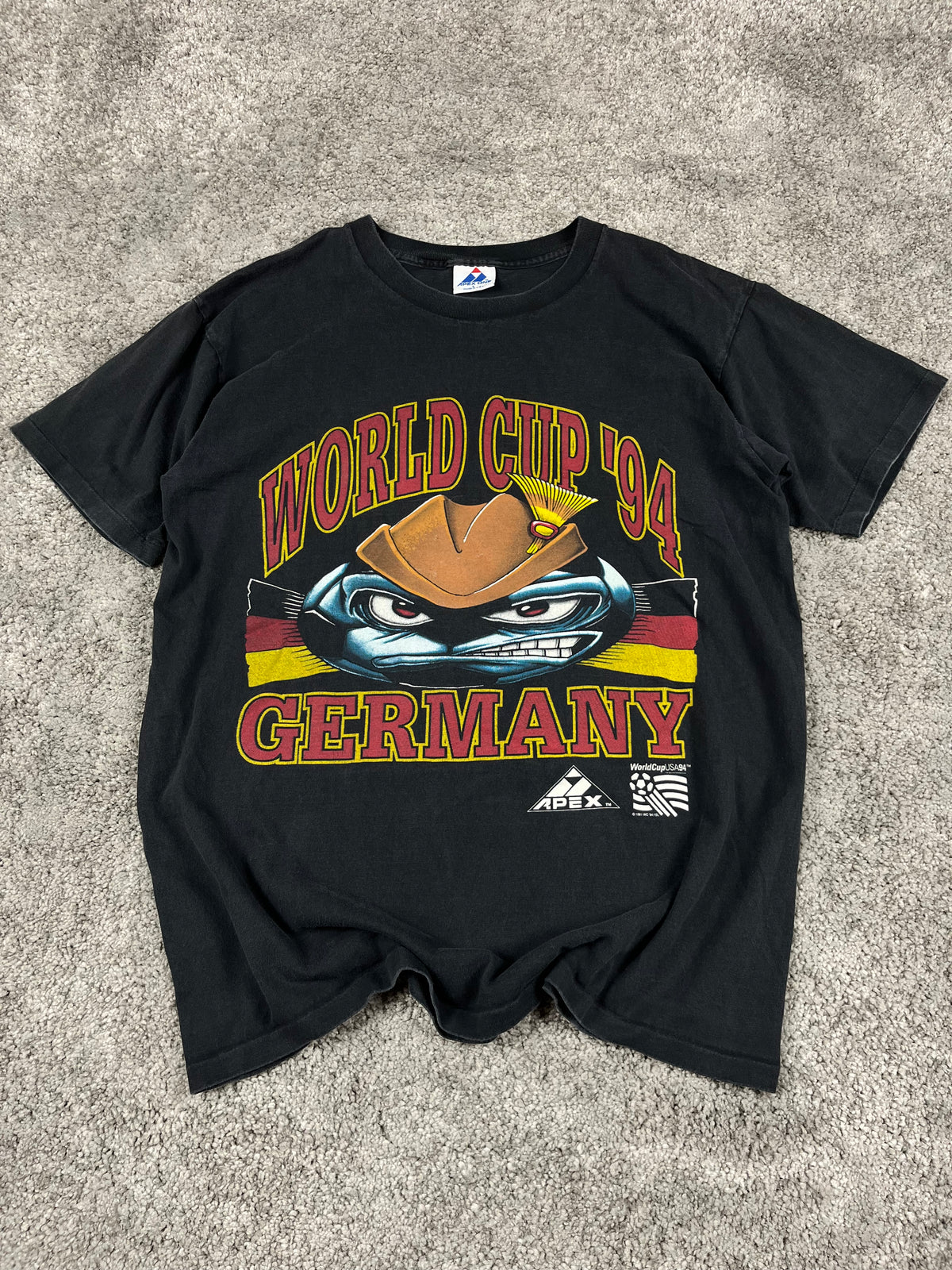 Apex One World Cup 94 Germany Graphic T-Shirt Vintage 90S "Black" (L)
