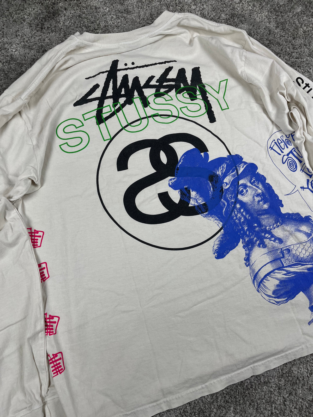 Stüssy Gallery LS Tee Graphic Long Sleeve "White" (L)