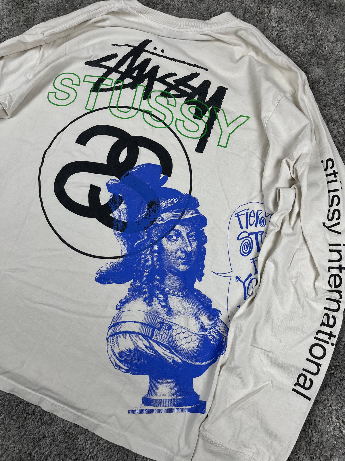Stüssy Gallery LS Tee Graphic Long Sleeve "White" (L)