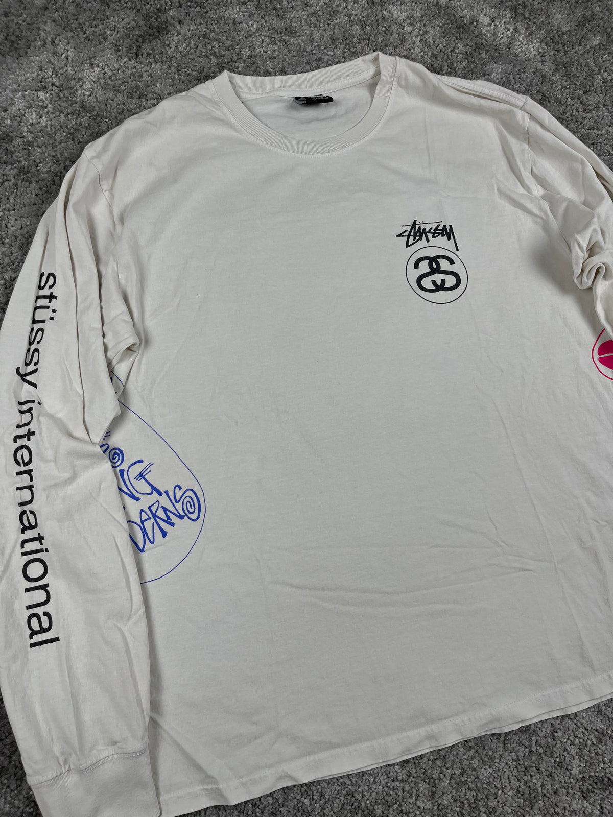 Stüssy Gallery LS Tee Graphic Long Sleeve "White" (L)