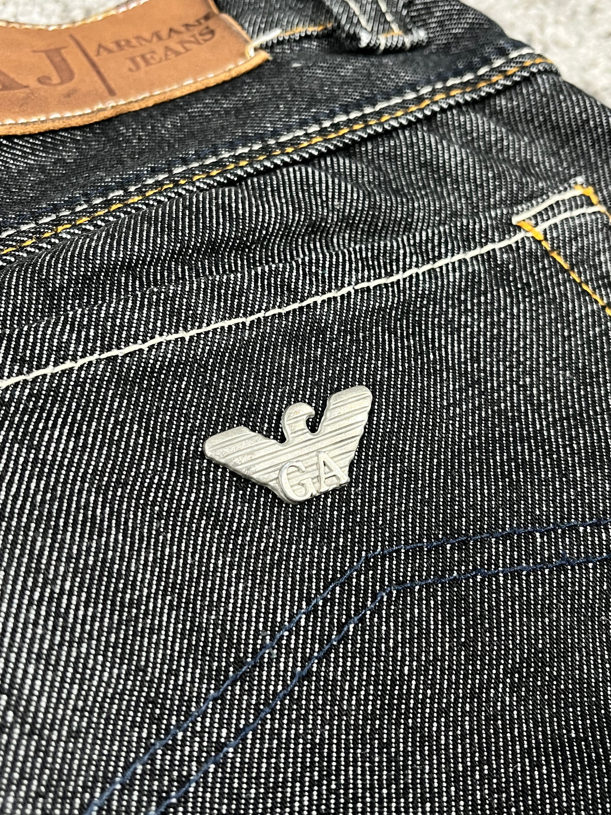 Armani Jeans Raw Denim Jeans Vintage Y2K 2000S "Raw Denim" (32/42)