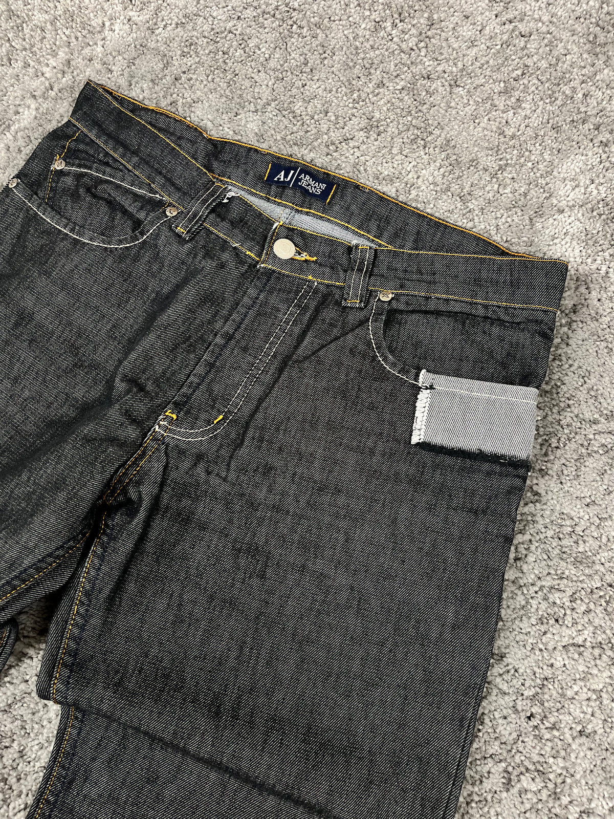Armani Jeans Raw Denim Jeans Vintage Y2K 2000S "Raw Denim" (32/42)