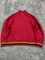 Sudadera vintage Diadora AS Roma 2003/2004 con cremallera «Burdeos/Blanco» (S)