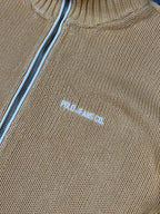 Ralph Lauren USA Double Zip Sweater Vintage Y2K 2000S "Yellow/White" (S)