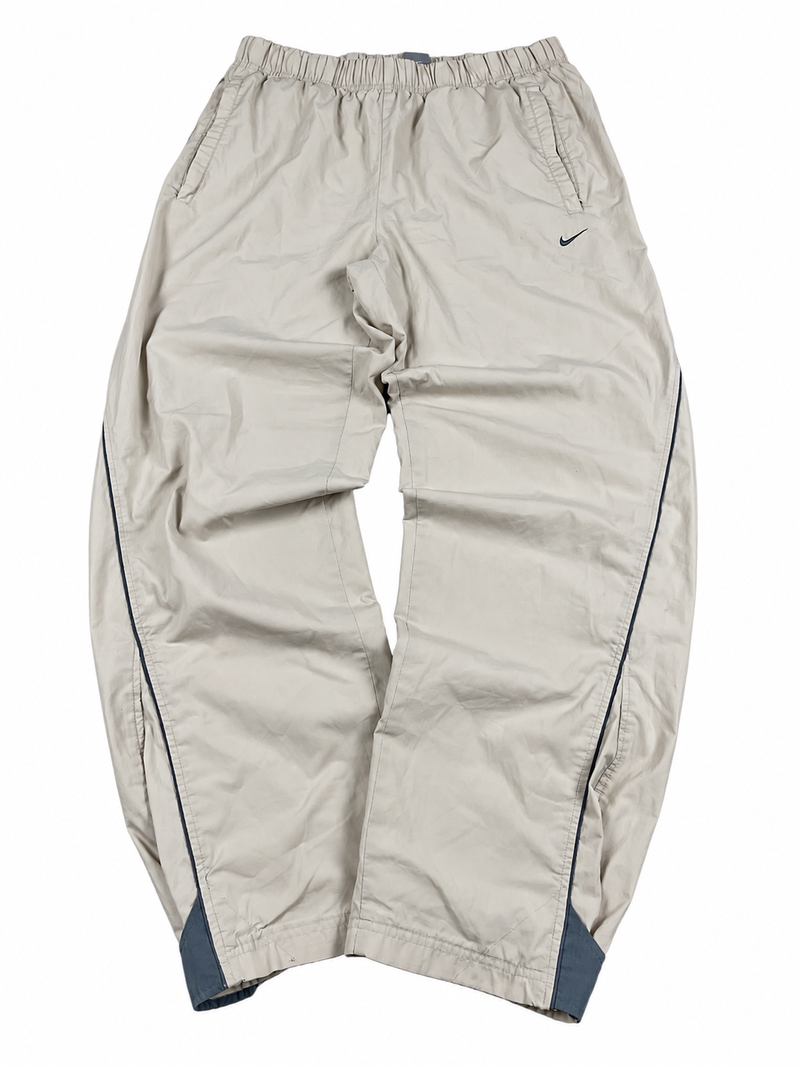 Pantalón deportivo Nike vintage Y2K años 2000 «beige/gris» (L)