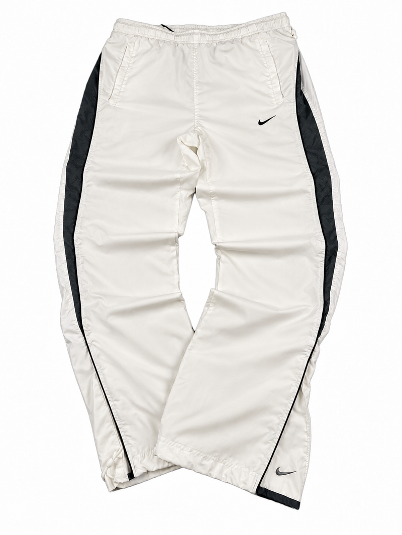 Pantalón deportivo Nike vintage Y2K años 2000 «blanco/gris» (M)