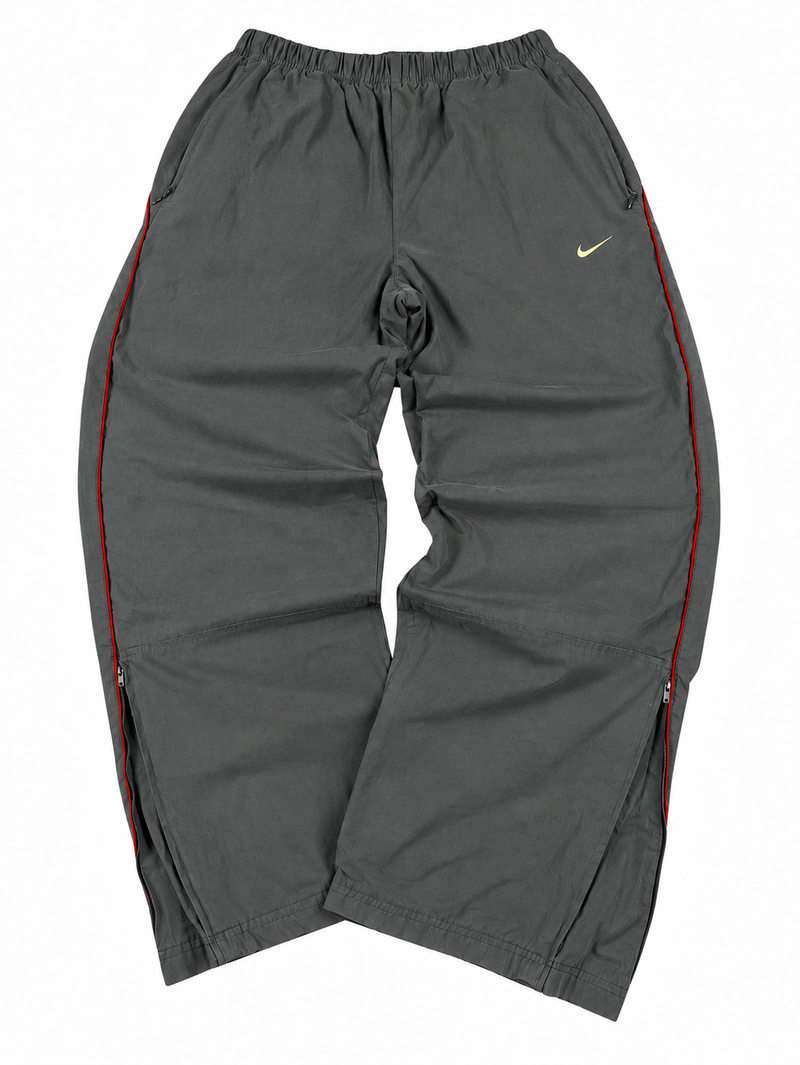 Pantalón deportivo Nike vintage Y2K años 2000 «gris/rojo» (M)