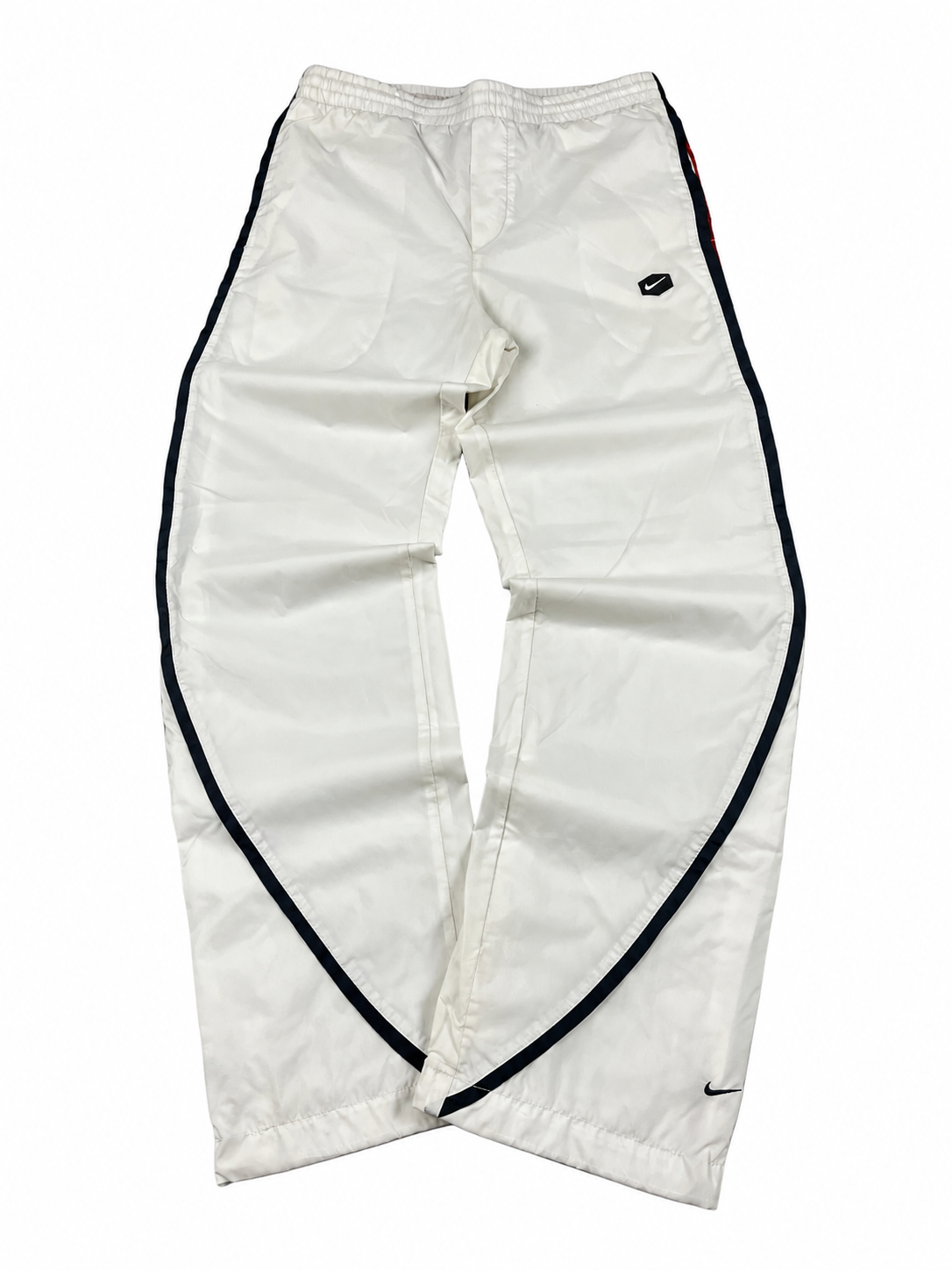 Nike Trackpant Vintage 2000s "White/Black" (S)
