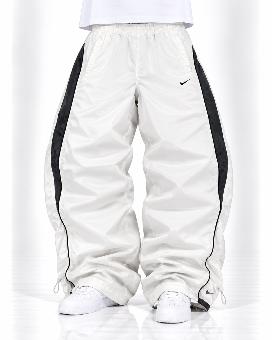 Nike Trackpant Vintage Y2K 2000s "White/Gray" (M)