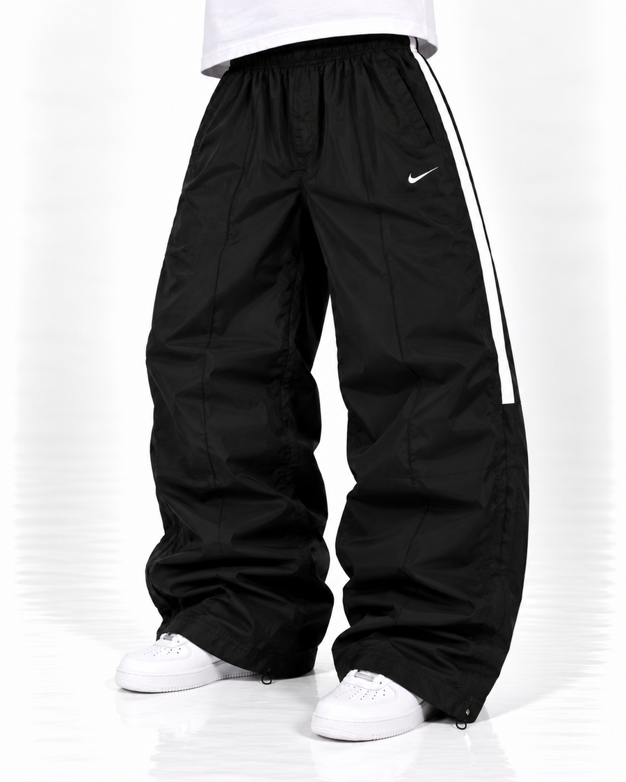 Nike Trackpant Vintage Y2K 2000s "Black/White" (M)