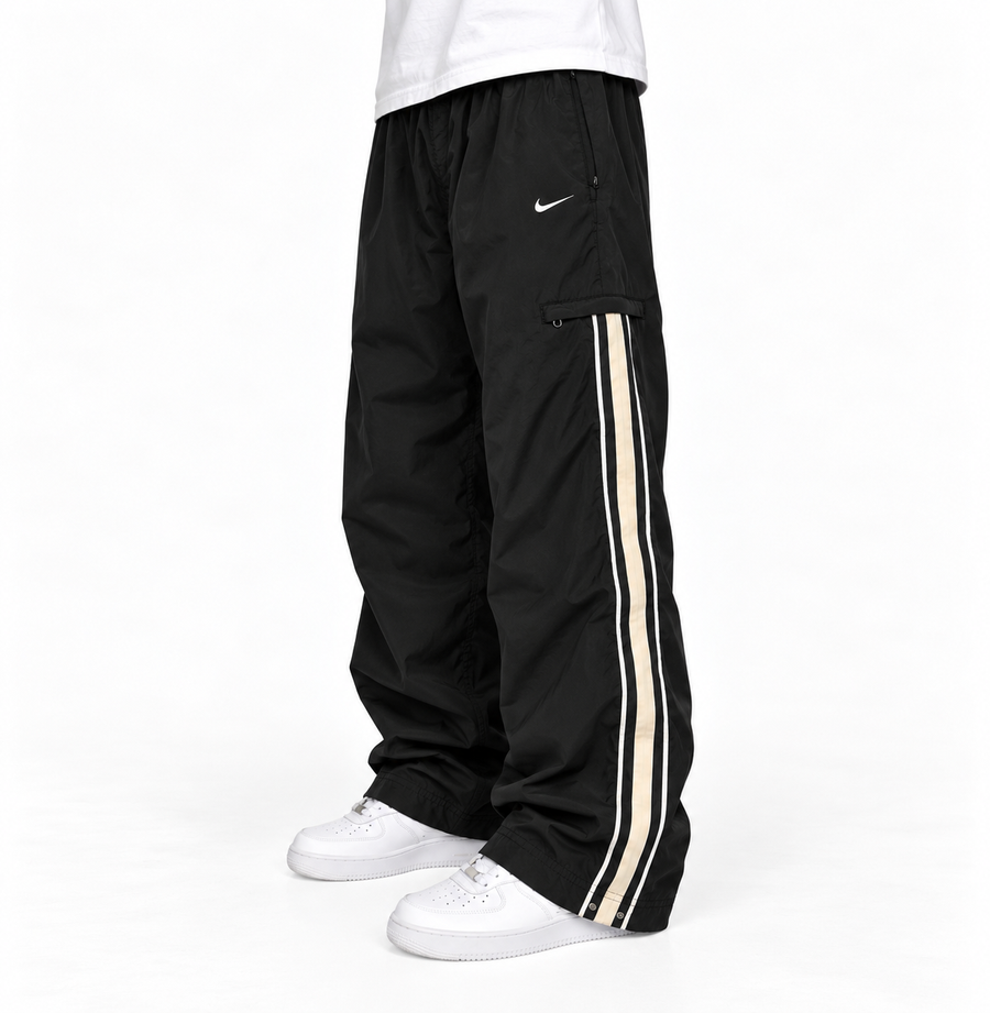Nike Trackpant Vintage Y2K 2000s "Black/Beig" (M)