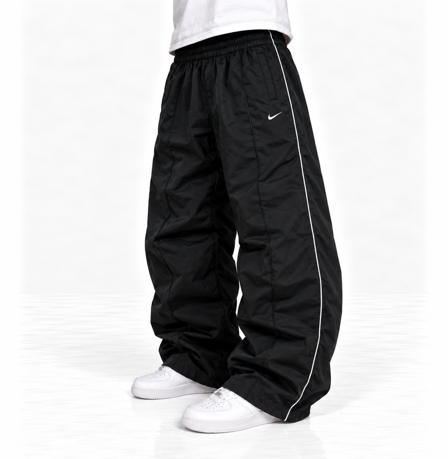 Nike Trackpant Vintage Y2K 2000s "Black/White" (XL)