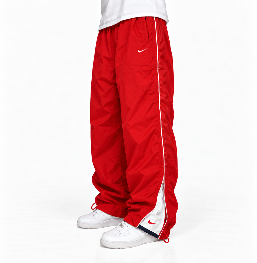 Nike Trackpant Vintage Y2K 2000s "Red/White" (XL)