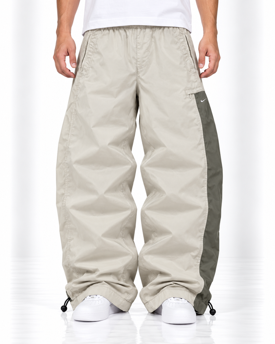 Nike Trackpant Vintage Y2K 2000s "Beig/Green" (S)