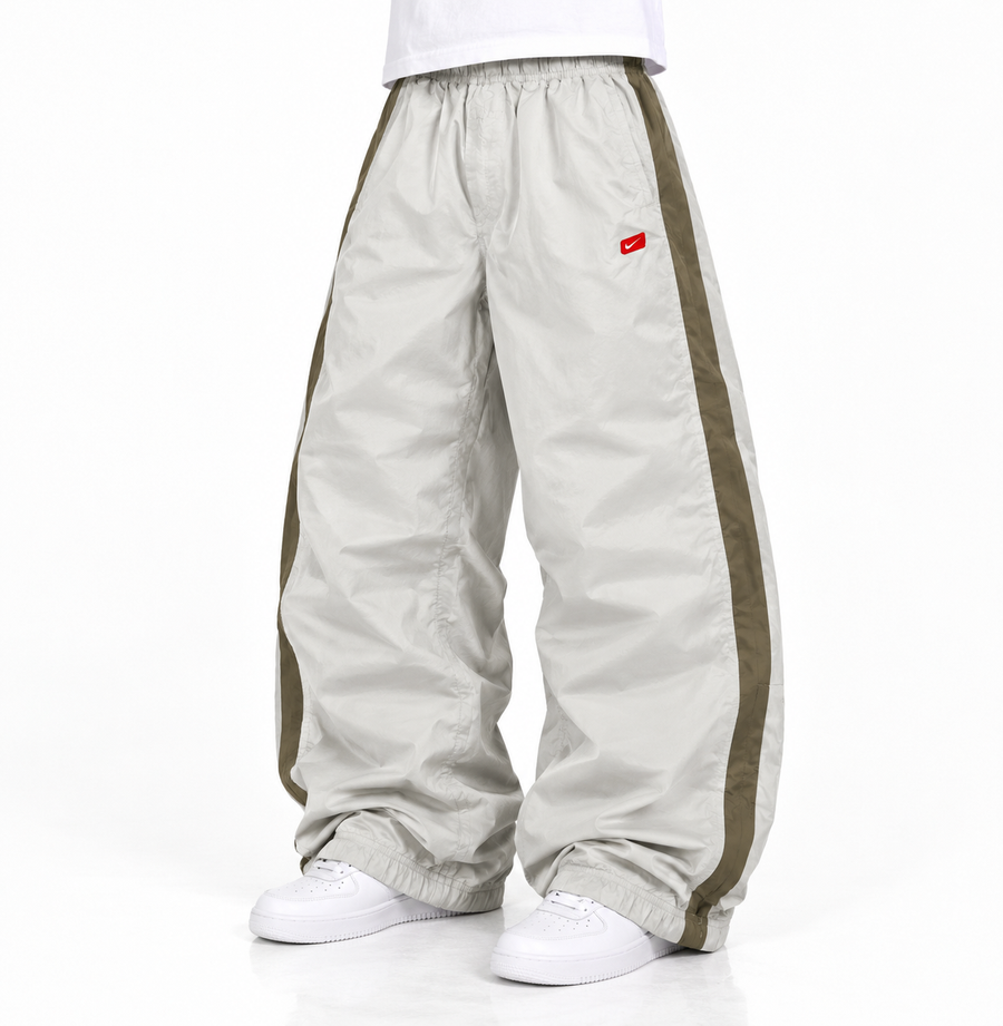 Nike Trackpant Vintage Y2K 2000s "White/Caqui" (XL)