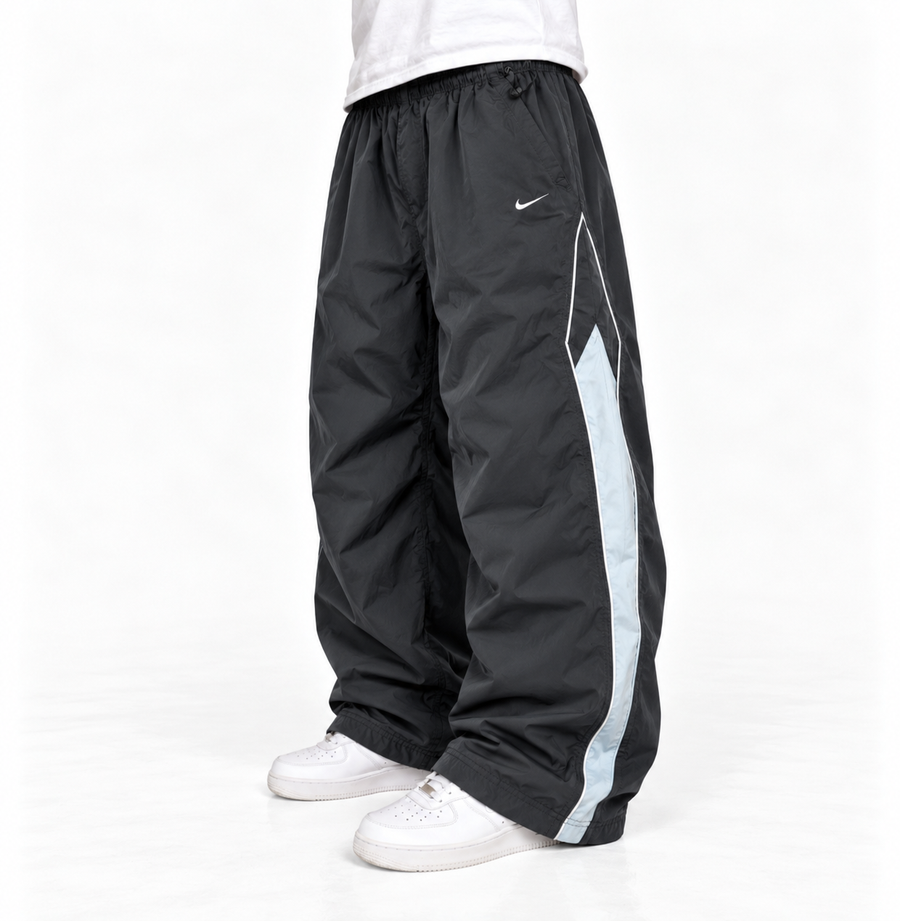Nike Trackpant Vintage Y2K 2000s "Gray/Blue" (L)